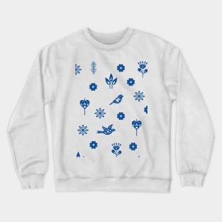 Blue ethnic pattern Crewneck Sweatshirt